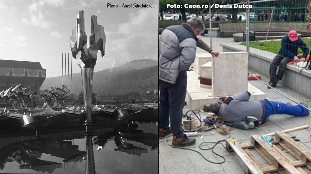 Restituirea unei amintiri colective: Constantin Lucaci revine lângă Fântâna sa nemuritoare