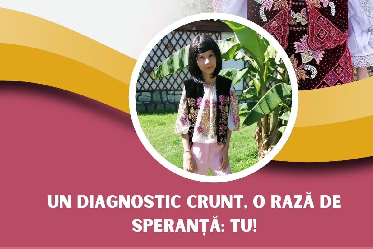 DONEAZĂ ACUM pentru Adriana! 1 milion de euro pot salva viața fetiței din Măru, diagnosticată cu neuroblastom agresiv