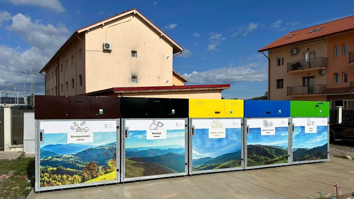 Încă 9 insule ecologice aprobate pentru Caransebeș: Municipiul ajunge la 34 de puncte de colectare