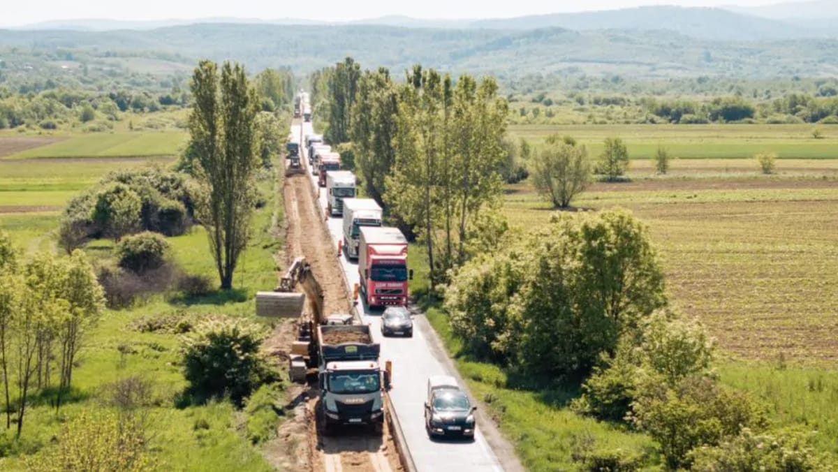 S-a încheiat coșmarul traficului pe DN68A: Lucrările la Coșava-Margina, terminate înainte de termen