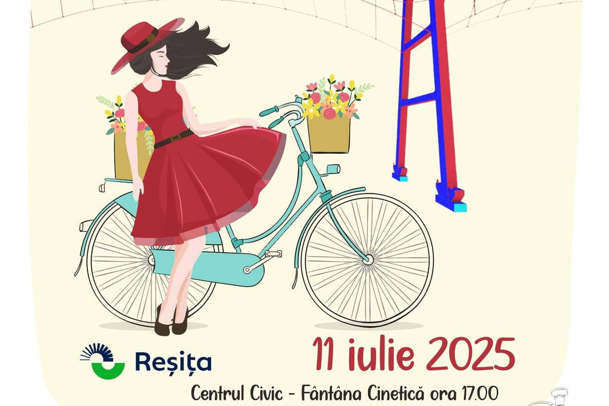 SkirtBike Reșița 2025: Fetele pedalează cu stil în centrul orașului
