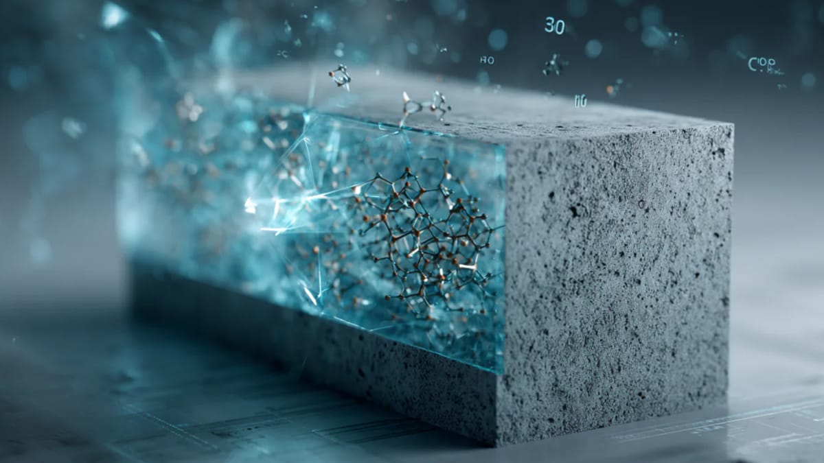 Betonul viitorului, creat cu AI: Un material verde care absoarbe CO₂ și rezistă mii de ani