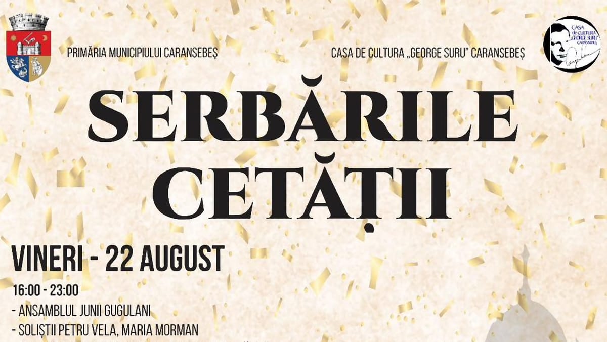 Caransebeș, de la folclor la simfonic: La ediția aniversară, Serbările Cetății aduc concerte unice și tradiție vie