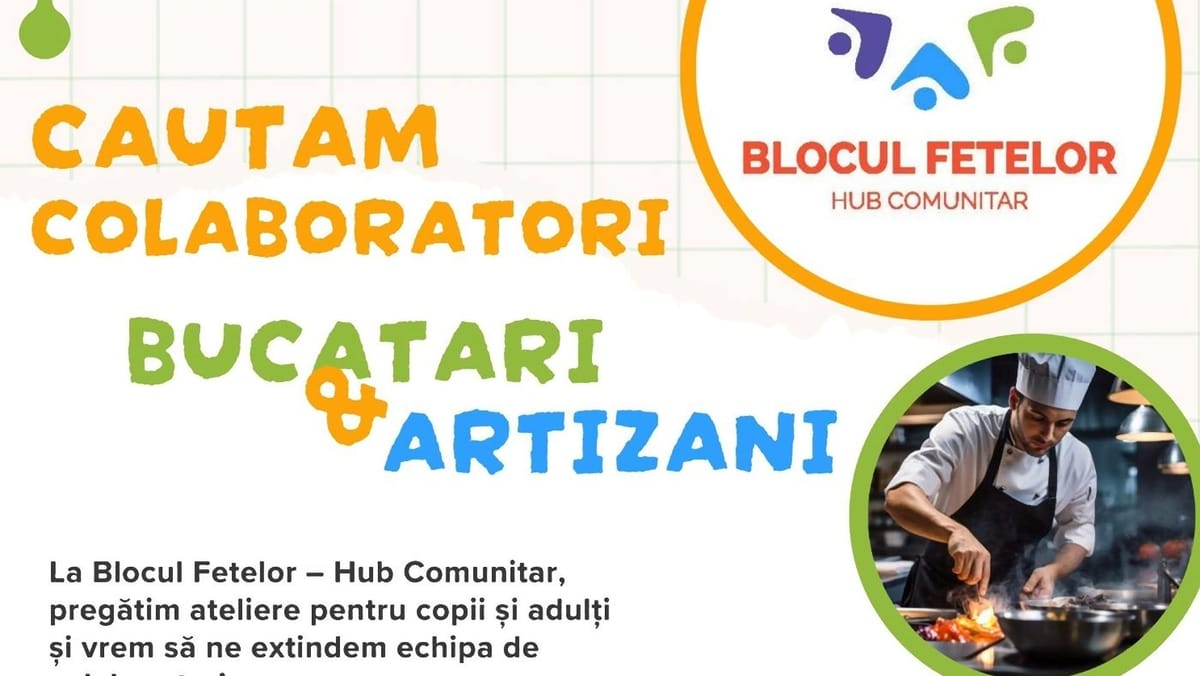 Un hub comunitar care crește odată cu Reșița: Blocul Fetelor caută voluntari și colaboratori pentru ateliere creative și gastronomice