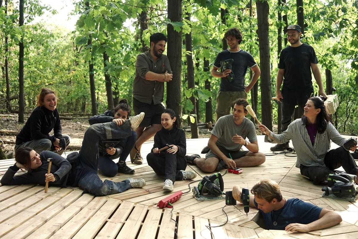 O nouă sală de lectură pentru Reșița: Pădurea pe perete, orașul la picioare. Un loc pentru comunitate prinde contur pe Dealul Crucii