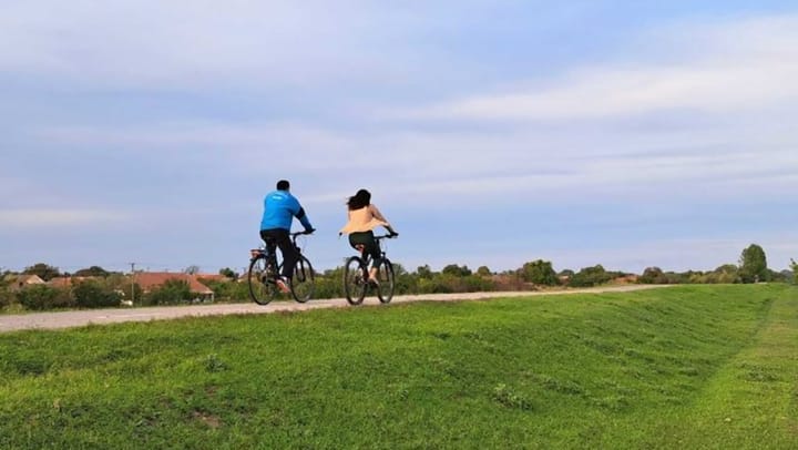Redeschiderea frontierei România-Serbia. Pistă de biciclete pe malul râului Bega (2025)