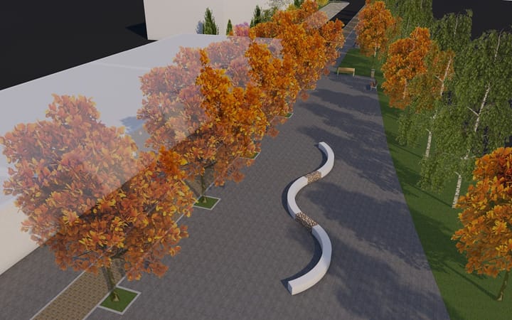 REȘIȚA: Reabilitarea parcării de la Casa de Cultură, o transformare integrală a zonei