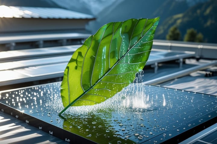 Frunza artificială elvețiană transformă soarele, aerul și apa în combustibil pentru avioane
