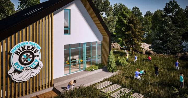 Centrul Cultural Bikers For Humanity din Brezoi a fost dotat cu primele instrumente muzicale