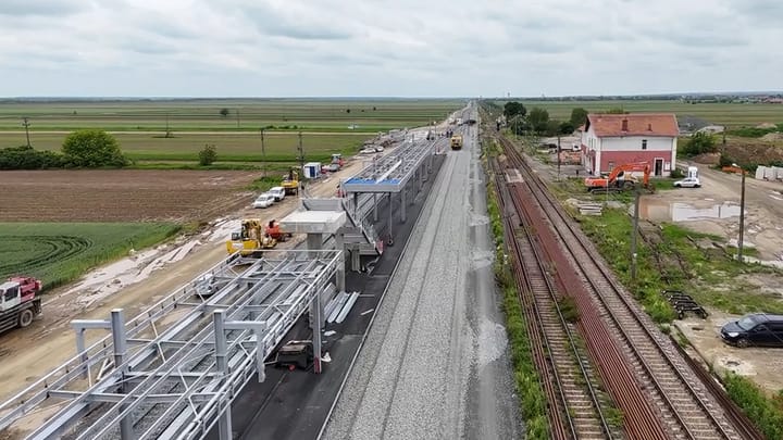 Avans semnificativ pe magistrala feroviară Caransebeș – Timișoara – Arad: Lotul 2 Lugoj – Timișoara Est depășește 30% execuție