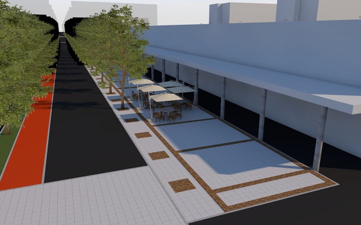 REȘIȚA: Cum va arăta zona Victoria, în fața bazarului, după reabilitarea inițiată de primărie