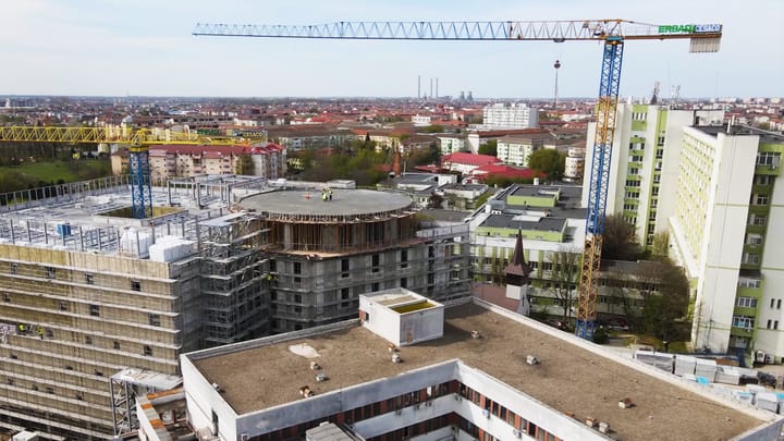 Spitalul Județean Timișoara se extinde: Noul corp de mari arși și blocul operator finalizate în primele luni ale lui 2026