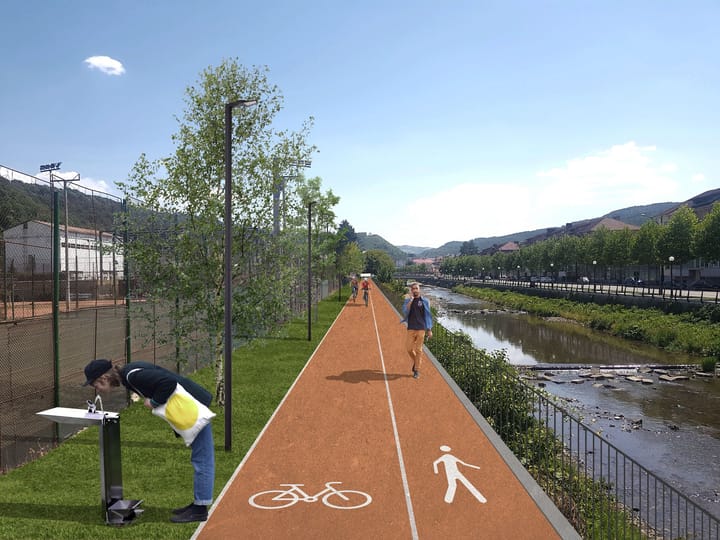 Reșița își amenajează promenada pe malul Bârzavei: Peste 5 km de alei și șase pasarele în lucru