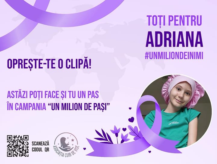Ruga unei mame: Ajutați-ne să împlinim miracolul! Adriana poate trăi cu ajutorul vostru!