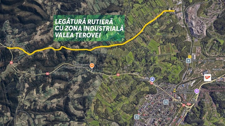 Reșița își pregătește centura de sud: Legătura rutieră cu Valea Țerovei, aprobată pentru finanțare europeană