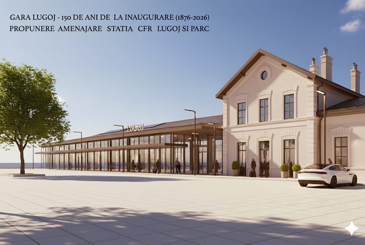 O gară nouă pentru Lugoj: 150 de ani de istorie feroviară reînviați printr-o investiție de 385 de milioane de euro